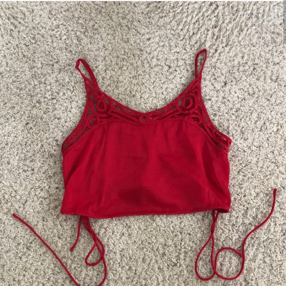 Free People Blouson crop top